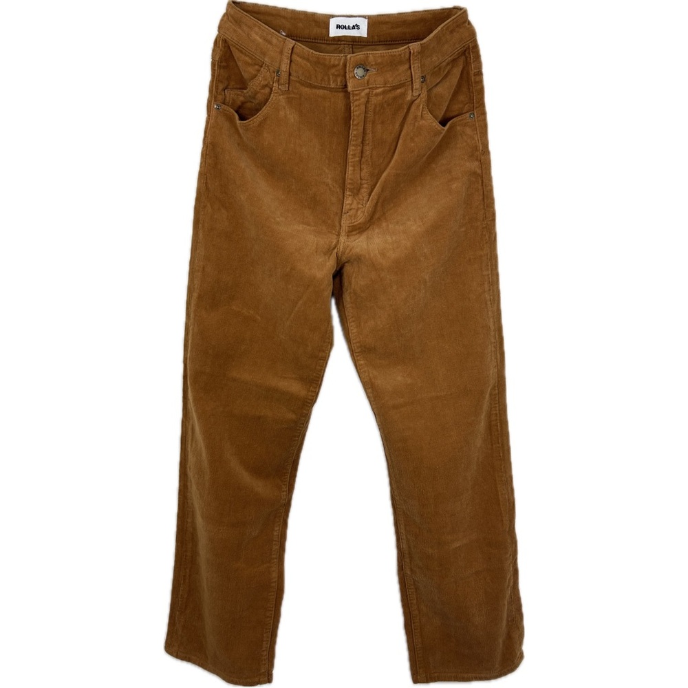 NWT ROLLA'S Brown High Rise Straight Corduroy Jeans Size 31